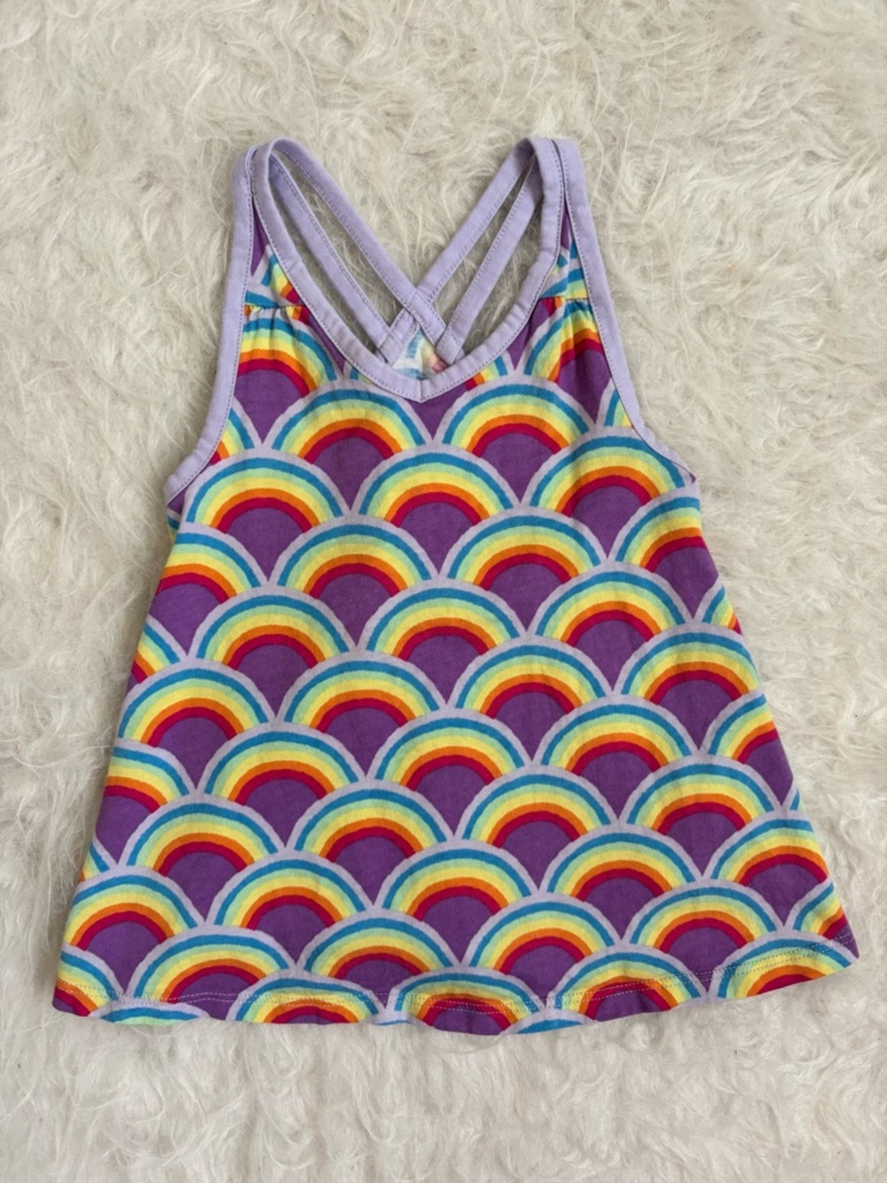 Lands' End Girls' Bohemian Style Rainbow Summer Tank Top